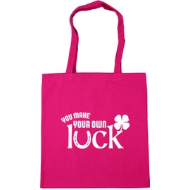 Hippowarehouse You Make Your Own Luck Tote Shopping Gym Beach Bag 42cm x38cm, 10 litres