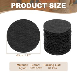 PATIKIL 64Pcs Carpet Spots for Classroom, 2 Inch Small Circle Floor Dots Markers Carpet Spot Markers for Teacher Elementary Preschool Supplies, Black