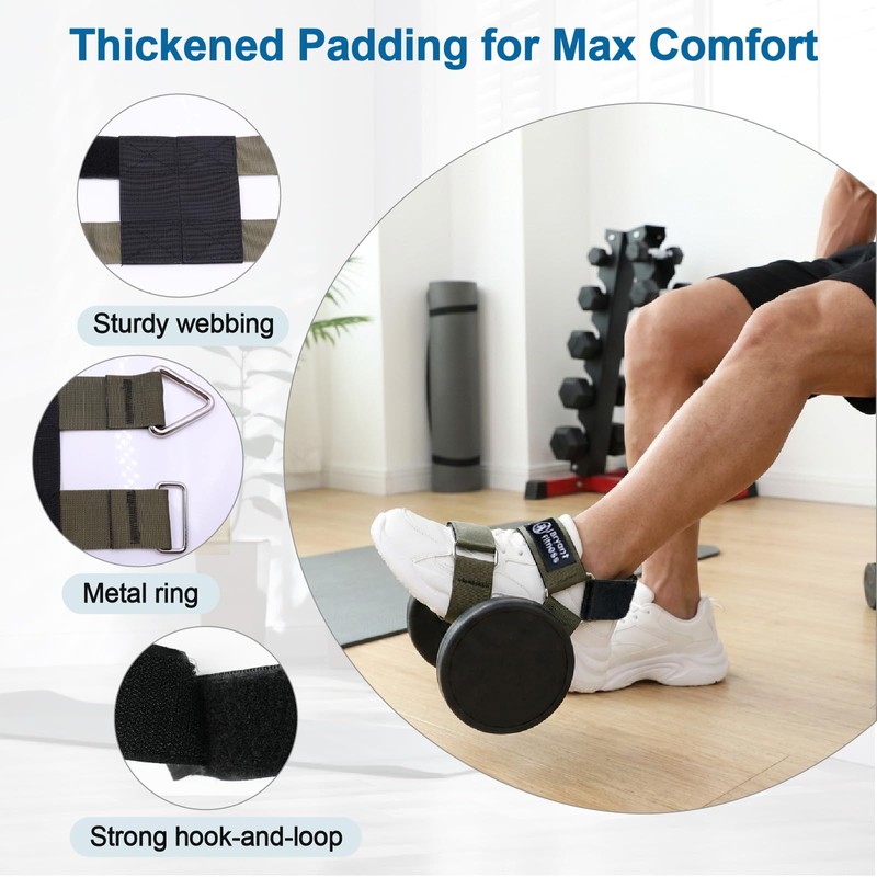 Portable Tibialis Trainer for Dumbbell - Adjustable Leg Extension &