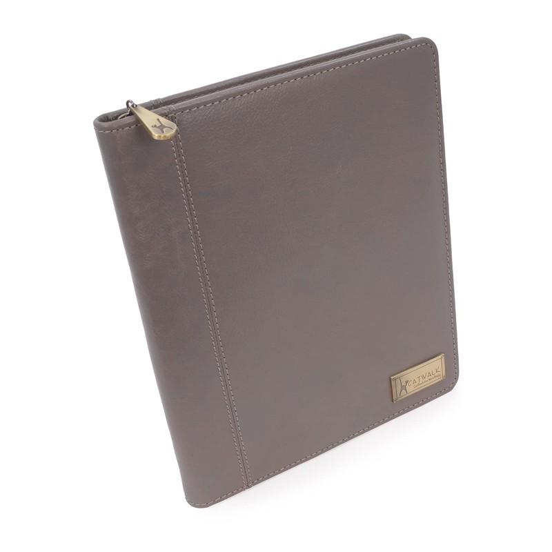 Catwalk Collection Handbags - Women's Leather A5 Conference Folder -