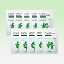 skin food [Skinfood][10 sheets] Pantothenic Water Parsley Calming Sheet Mask Pack 24ml / [스킨푸드][10매] 판토테닉 워터 파슬리 진정 시트 마스크팩 24ml