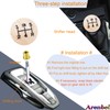 Arenbel 5 Speed Shifter Knobs Racing Shift Ball Gear Lever