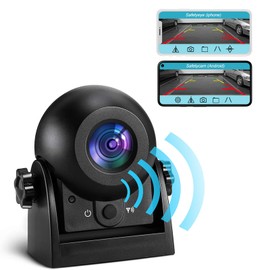 Uzone WiFi Rückfahrkamera kabellos Akku Wiederaufladbare Auto Rückfahrkamera IP68 wasserdichte mit Android und IOS Mobile APP Überwachung Auto Backup Kamera Anzug für LKW Caravan Van Anhänger Camper