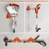 Taeoox Garage Organizer Weedeater Hanger, Garage Storage Trimmer Rack Shed