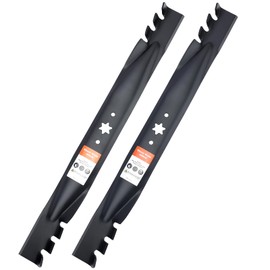Grasscool 942-04290-X Mulching Blades with 6 Star Mounting Pattern for Cub Cadet XT1 XT2 LT46 LX46 ZT1-46 46" Deck Cut Zero Turn Lawn Tractor Mower Replace 942-04290 942-04244