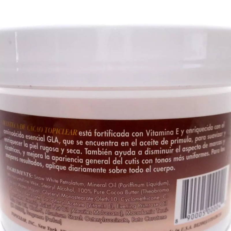Tropiclear 토피클리어 코코아 버터 크림 18온스 병 Topical Clear Cocoa