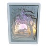 CIM 3D Papercut Lightbox - RECTANGLE Unicorn - Dimensions: 16