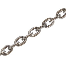 MarineNow 1/4" G43 ISO AISI 316 Marine Grade Stainless Steel Anchor Chain | Mirror Polished Finish | Marine Grade | ISO G43 (10 ft)