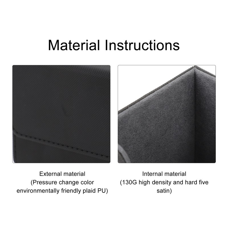 Card Deck Box Magnetic Flap Lid Large Capacity PU Leather