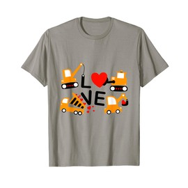 Construction Dump Truck Valentine's Day of Lover Kids T-Shirt