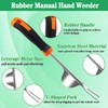 Weeder Stainless Steel, Pack of 2 Hand Weed Remover Device,