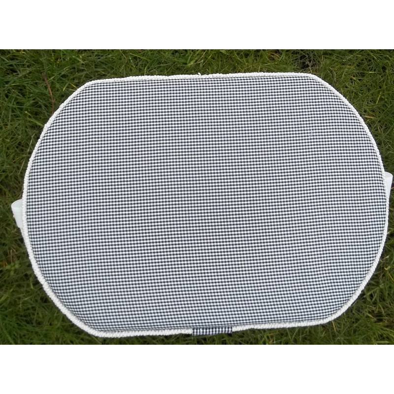 Sewing Box Sewing Basket with Sewing Kit Sewing Storage/White/Blue Chequered