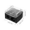 IWOWHERO Precision Eyebrow Pencil Sharpener Dual Hole Design Makeup Pencil