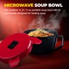 MATICAN Microwave Soup Bowl with Lid, Soup Mug with Lid,