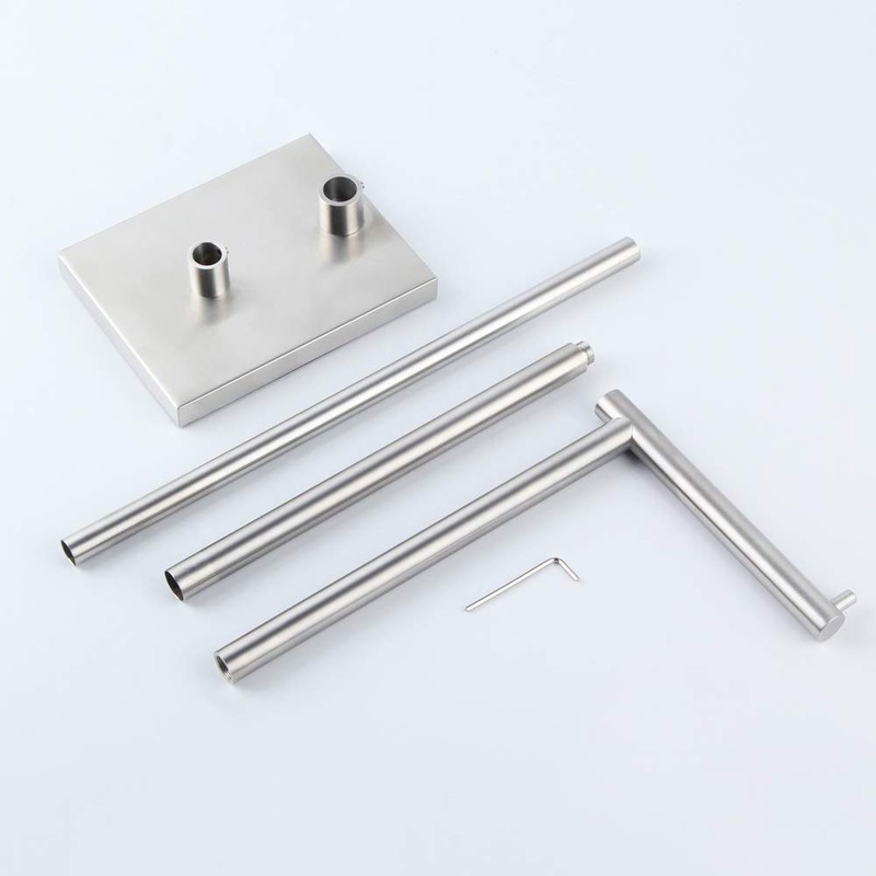 GERZWY Toilet Paper Holder Free Standing with Reserve, SUS 304