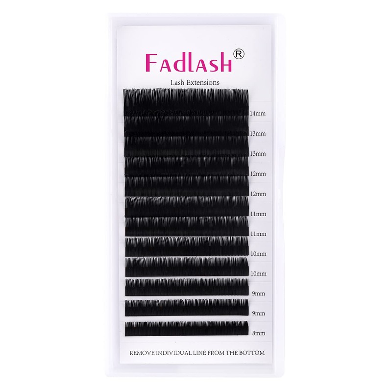 Lash Extensions Mixed Tray Eyelash Extension Supplies Black Individual Lash