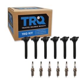 TRQ Ignition Kit Ignition Coil Spark Plugs Compatible with 2019-2021 Lexus ES350 2016-2021 RX350 RX450h 2020-2021 RX450hL Toyota Avalon 2018-2021 Camry 2017-2021 Highlander 2016-2020 Sienna