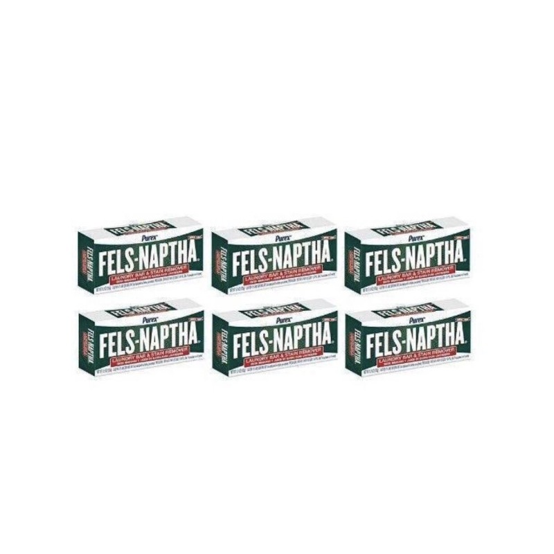 Fels-Naptha Laundry Soap Pack of TWO BARS Stain Remover Poison