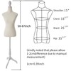 Female Dress Form Mannequin Torso Body with Adjustable Tripod Stand