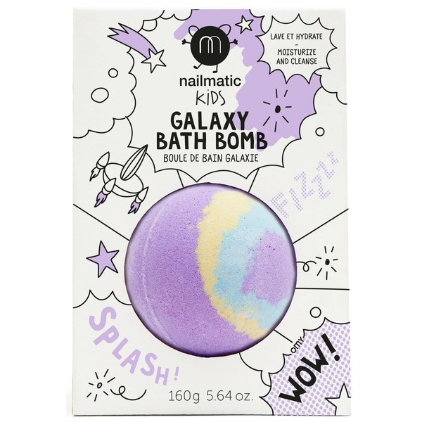 nailmatic Colouring And Soothing Bath Bomb For Kids Pulsar Ages 3+ years