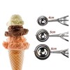 3Pcs Ice Cream Scoop Stainless Steel Cookie Scoop Set with