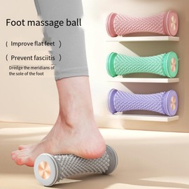 Yoga Fascia Ball Foot Massager Wheel Tendon Dredging Roller Multifunctional Foot Massage Wheel (Pink)
