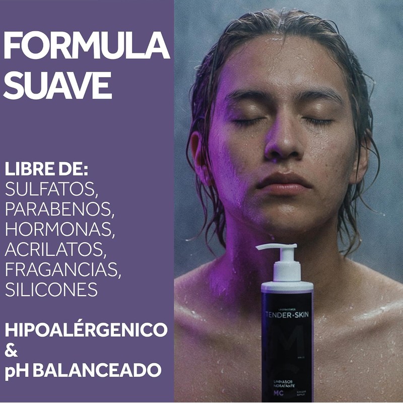 Tenderskin Gel Limpiador Facial Ultra-Suave Piel Normal A Seca, 250