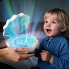 Ocean Wave Projector Light, Shell Night Light Built-in Bluetooth Speaker,