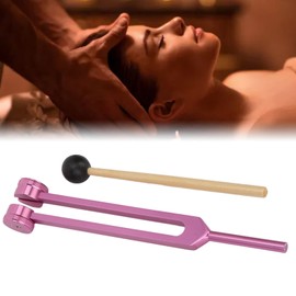 Tuning Fork 128Hz Therapy Tuning Fork Aluminum Alloy Relaxation Pink
