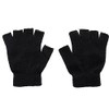 Unisex Fingerless Thermal Fleeced Warm Winter Magic Driving Typing Black