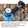 Air Pressure Regulator Miniature Pneumatic Reducing Valve Regulating Control GaugeQTYH‑08
