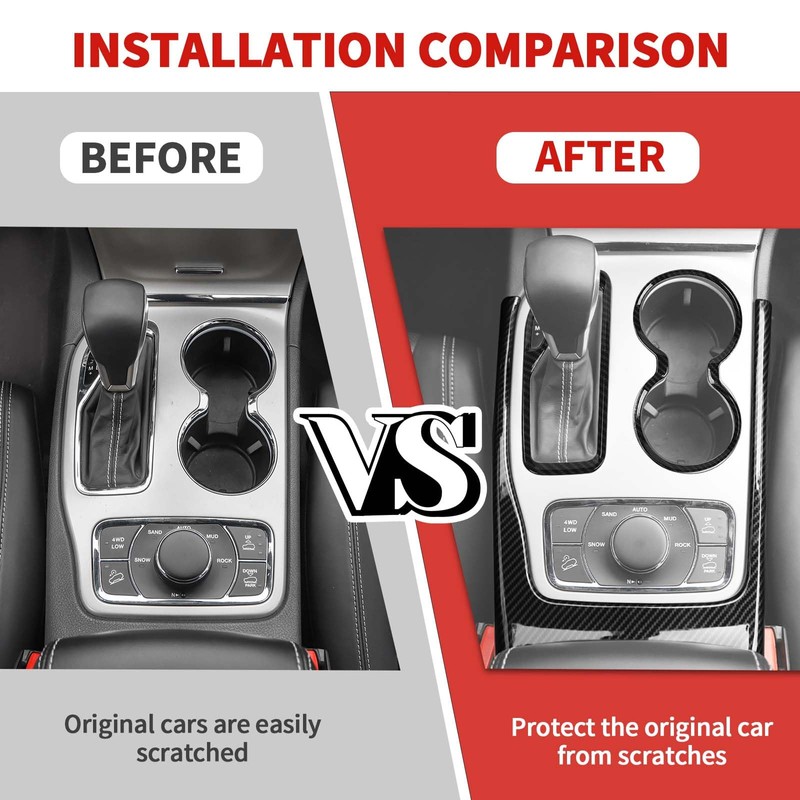 Jimen Fit for Jeep Grand Cherokee 2016-2020, 3PCS Gear Shift