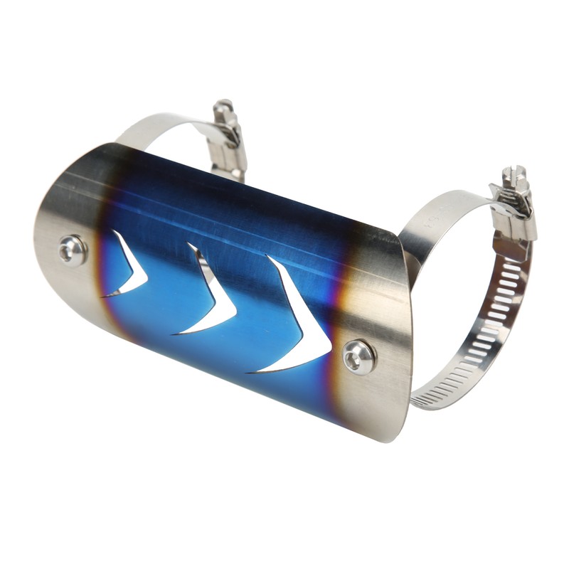 Exhaust Muffler Pipe Protector Stainless Steel Heat Shield Cover Universal