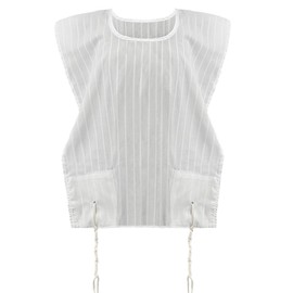 Adult Tallit Katan Round Neck Chabad Meyuchad – 100% Cotton with Tzitzit – Halachically Approved, Soft & Durable White