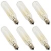 BLLNDX 6PCS US Standard Salt Lamp Bulbs T6 110V 120V