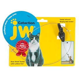 JW Cataction Doorknob Teaser with Cuz Toy, Multicolor, One Size, (71070)