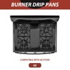 WB34K10009Right WB34K10010 Left Hotpoint Stove Drip Pans for GE Gas