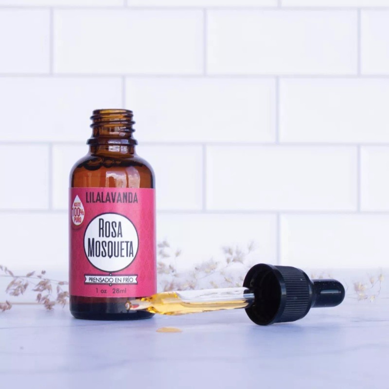 LilaLavanda Aceite De Rosa Mosqueta 100% Orgánico, Virgen, Prens En