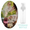 SAFIGLE 2pcs Clear Foaming Pump Bottle Refillable Travel Dispenser for