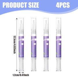 4PCS Pet Oral Repair Gel Pen, 3ml Pet Teeth Oral Care Gel, Advanced Dog Teeth Cleaning Pen Set with Whitening & Tartar Control, Pet Oral Restoration Gel Effectively Eliminate Bad Breath, Easy No-Brush