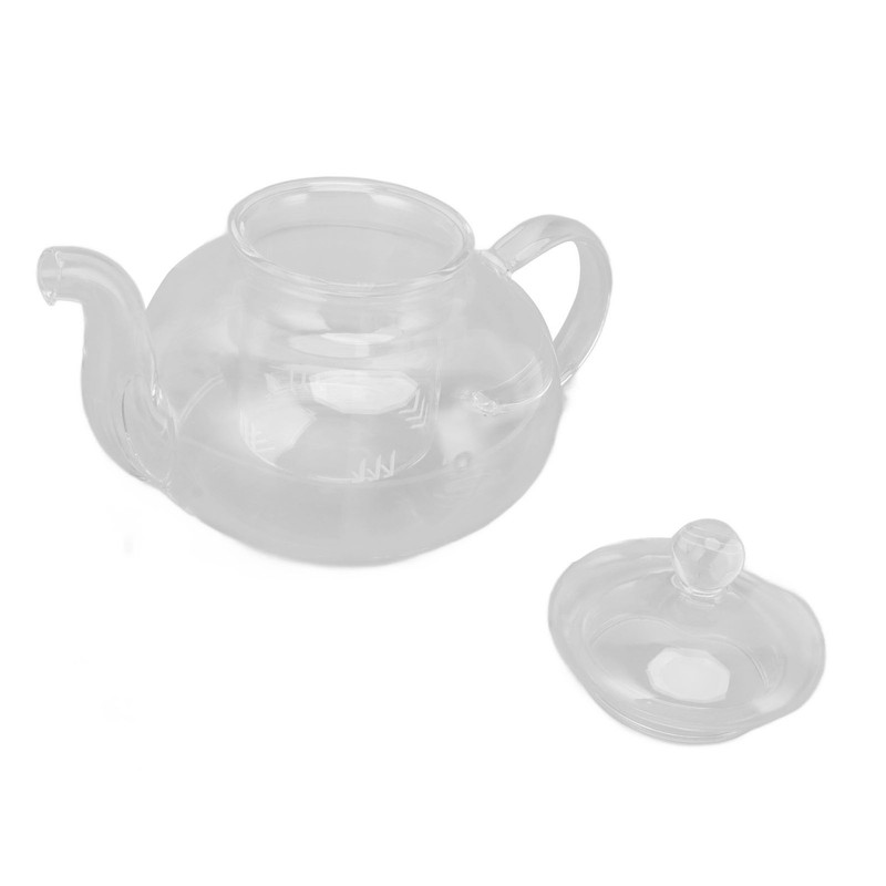 680ml Glass Teapot with Filter Heat Resistance Transparent Tea Kettle
