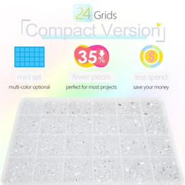 qiipii Transparent Clear Resin Rhinestones w B7000 Jewelry Glue for Bedazzling Crafting 2mm-6mm Flatback Jelly Stones Diamonds Gems Crystals Charms for Nails Face Eyes Makeup Tumblers Crafts Clothes