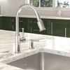 Lava Odoro Chrome Soap Dispenser for Kitchen Sink, Modern Brass