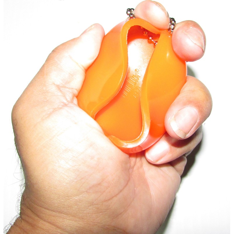 5 Orange Coin Purses Made in USA