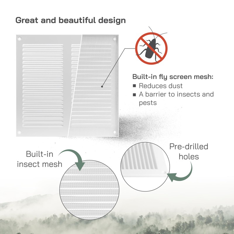 Vent Systems 200 x 200 mm / 8" x 8"