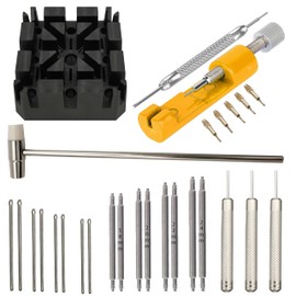 masar 23 Piece Pin Punch Set Special for Adjusting and Replacing Watch Band Repair Kit