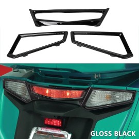 Unbranded Black Rear Tail Light Lens Trim Fit For Honda Goldwing 1800 GL1800 Audio/Comfort