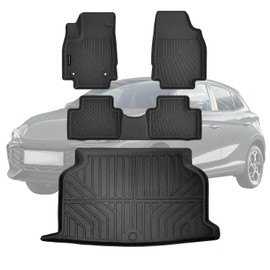 Alfombrillas de Piso TPE Personalizadas para MG3 2024 2025 2026, Todo Clima, Incluye Revestimiento de Maletero, Accesorios compatibles con MG, Color Negro
