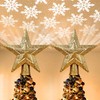 Yescom 2 Pack Christmas Tree Topper Star Electric Big,Plastic 3D