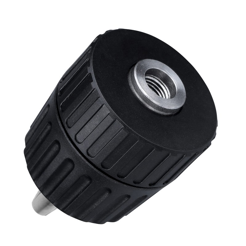 Yakamoz 1/32-3/8" Keyless Drill Chuck Replacement 3/8-24UNF Mount Thread 0.8-10mm